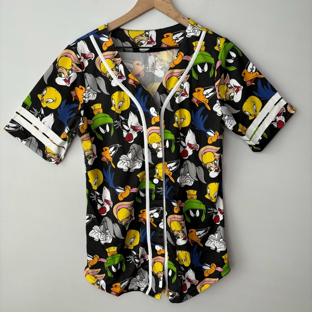 Warner Bros. Black Cartoon Print Women's Top